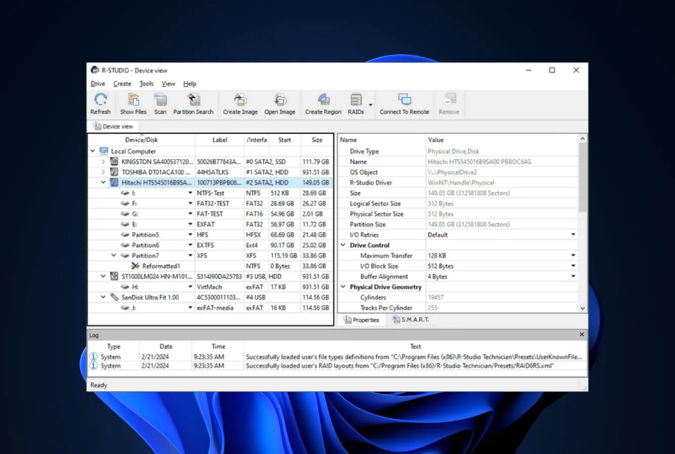R-Studio. Professional Data Rescue alternative for RAID and forensic recovery