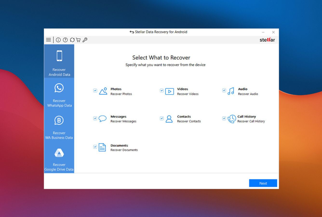 Stellar Data Recovery für Android – Beste Wahl für RAW und Format-Breite